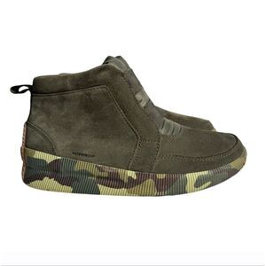 Sorel Green Camouflage Ankle Boots
